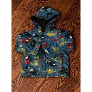 Oaki Dinosaur Lined Rain Jacket 2T Excellent Used Condition
